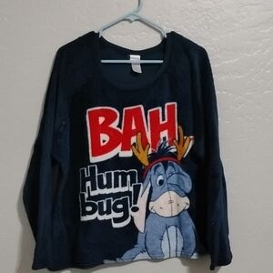 Disney Navy Blue Eeyore Graphic Long Sleeve Sweater